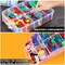3 layer Stackable Storage Container 30 Adjustable Compartments - Stackable Storage Box for Hot Wheels, Toys, Jewelry, Beads, Arts, Crafts, Washi Tape, - Sewing Box, Sewing Accessories Organizer